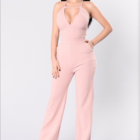 Fashion Nova Pants - Fashion nova Well Dressed Jumpsuit - Pink